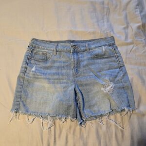 Old Navy Frayed Light Blue Jean Shorts